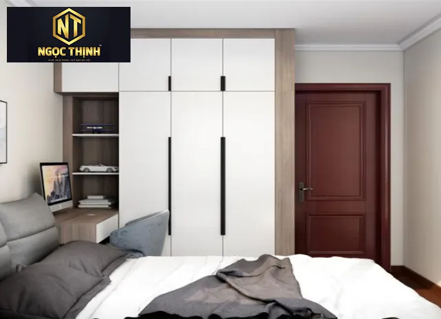 Xưởng Nội Thất Ngọc Thịnh Nhơn Trạch - Tủ quần áo kết hợp bàn tiện lợi, sang trọng, cao cấp